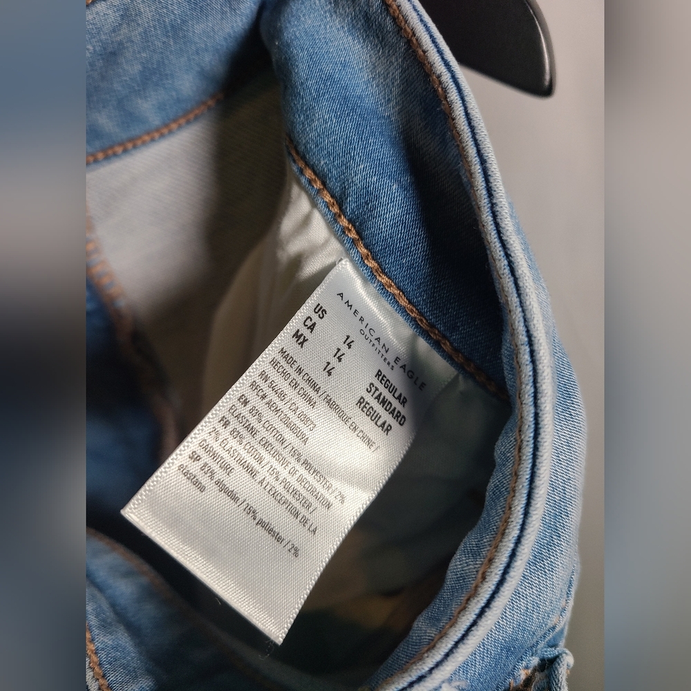 American Eagle Medium Blue Denim - image 3
